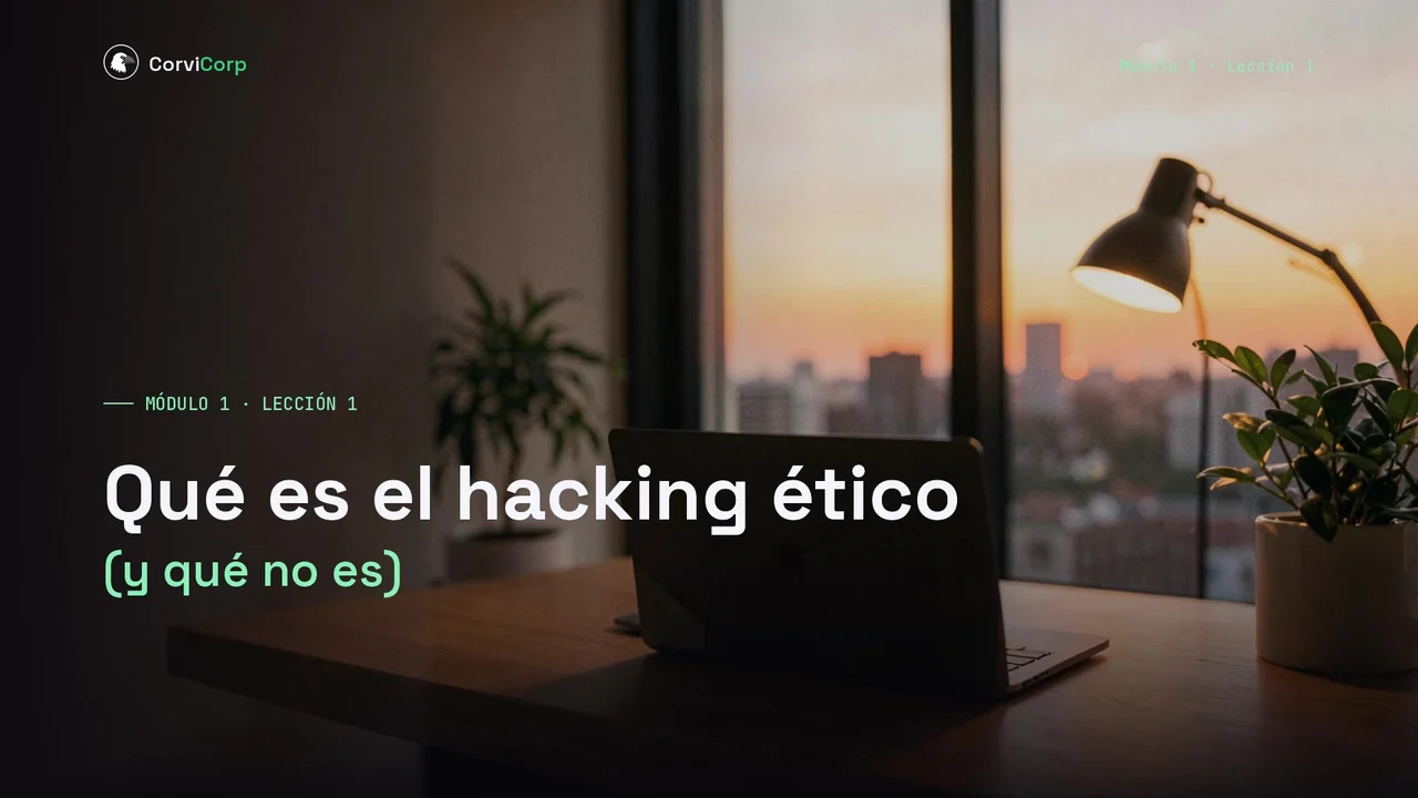 Primera lección: Qué es el hacking ético (y qué no es)